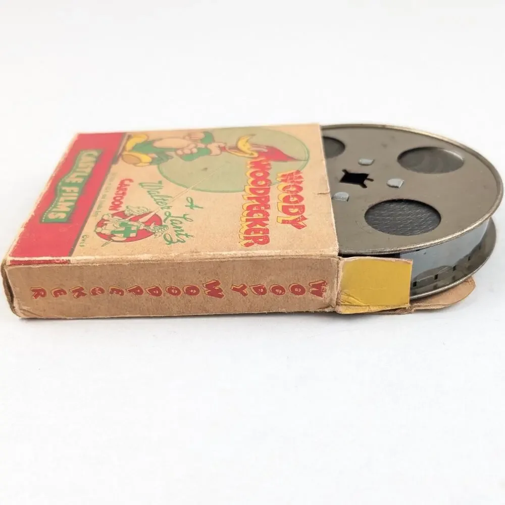 Vintage Castle Films Woody Woodpecker Beach Nut 16mm Silent Film Reel